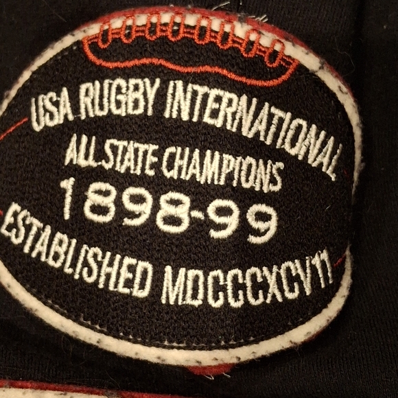 VTG U.S.A. Rugby Men's Long Sleeve Shaw Collar Stadium Button Down Jacket 3X - Picture 6 of 15